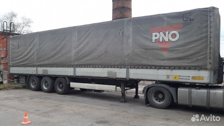 Тент и настройка для П-образного полуприцепа krona