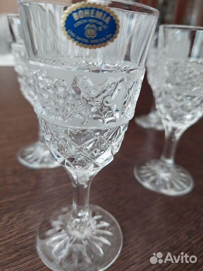 Графин хрустальный с рюмками богемия