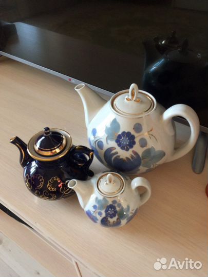 Чайники фарфоровые заварочные новые