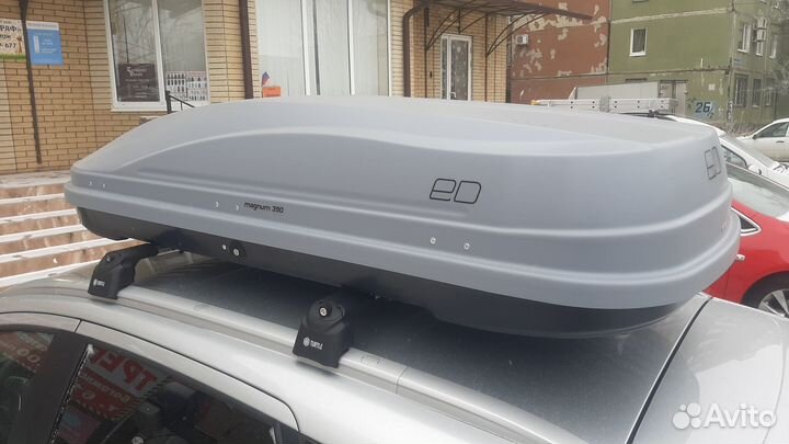 Автобокс Магнум 390 Серый карбон