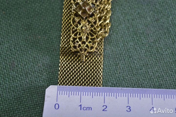 Чокер металлический, ожерелье. Висюльки с бусинами