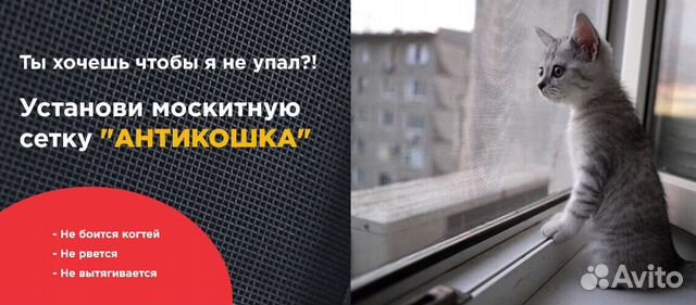 Москитная сетка Антикошка
