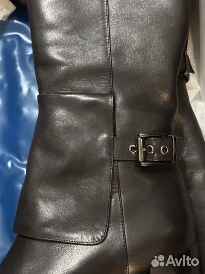 Сапоги зимние женские 37 новые кожаные