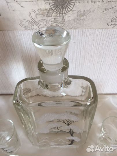 Набор графин штоф и рюмки