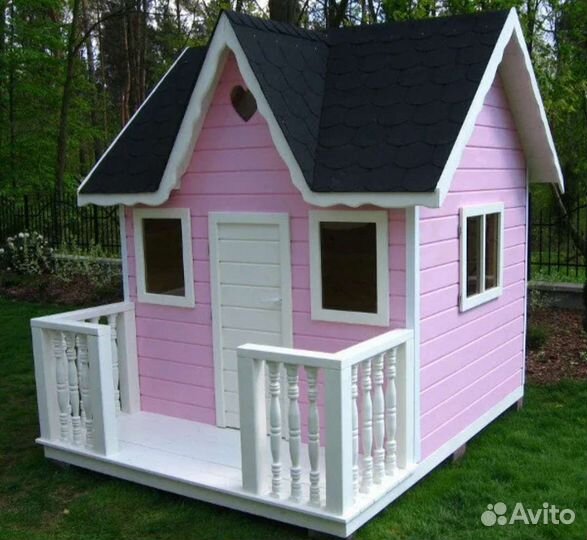Детский игровой домик из дерева