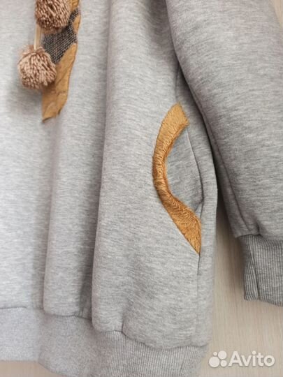 Свитшот утеплённый женский худи