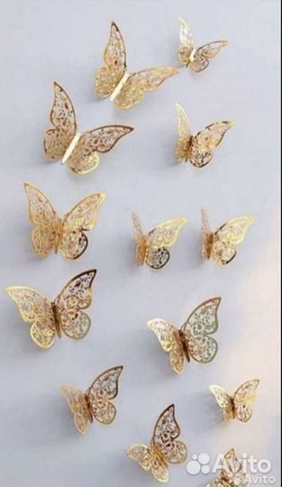 Кружевные интерьерные бабочки