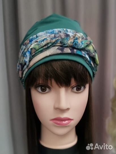 Шапки и банданы женские, трикотаж