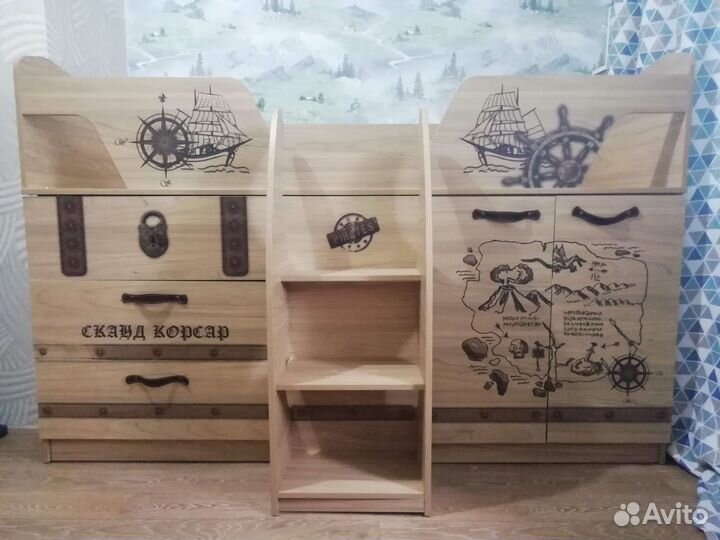 Детская кровать от 3 лет сканд корсар