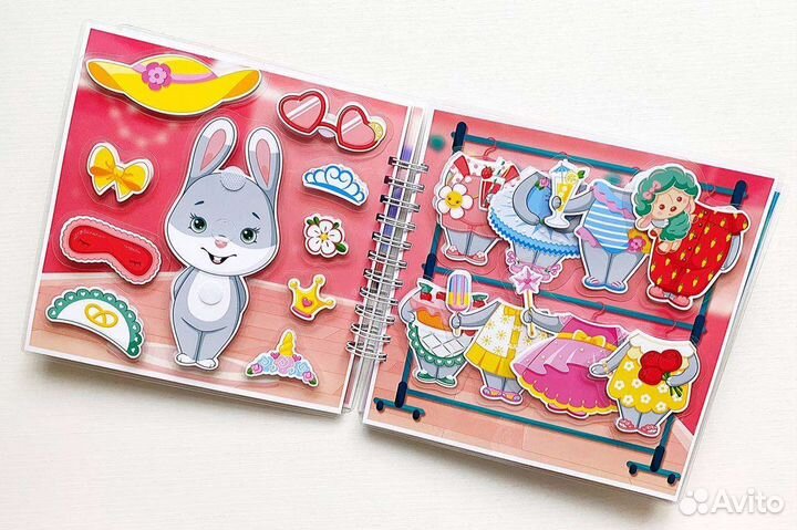 Книжка на липучках для девочек