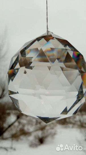 Хрустальный шар подвеска для люстры