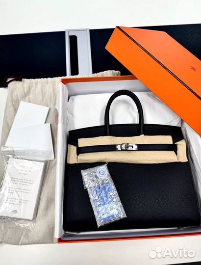 Hermes Birkin 25 Black Silver Оригинал