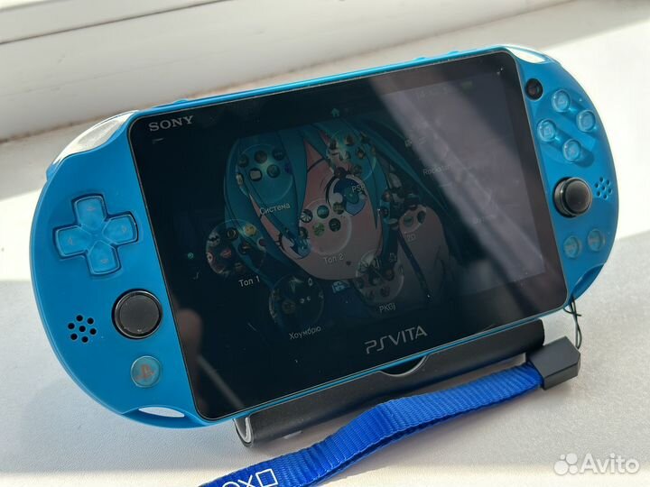 Playstation Vita Slim 128GB Aqua Blue Идеал