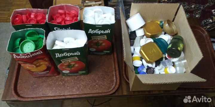 Крышки от пластиковых бутылок д/ подделок