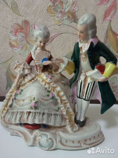 Статуэтка фарфор Германия дама и кавалер
