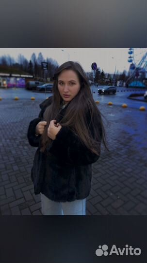Шуба черная