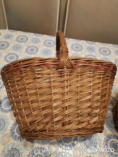 Плетеные корзинки для хранения для красоты 1980 г