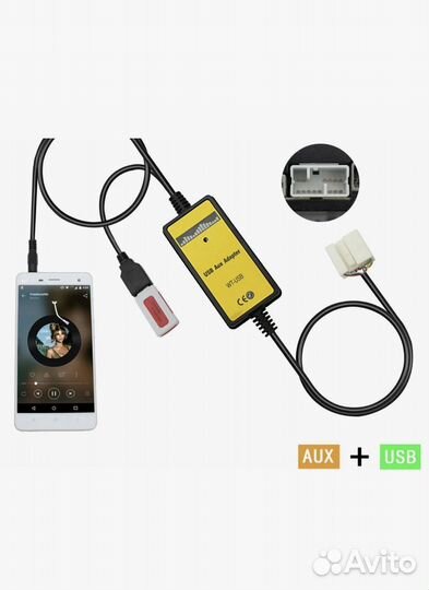 USB AUX адаптер для Honda