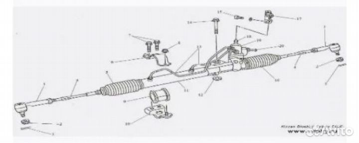Рулевая рейка nissan almera n16