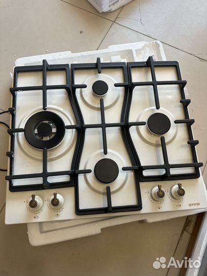 Варочная панель gorenje бежевый 4 камфорки газ