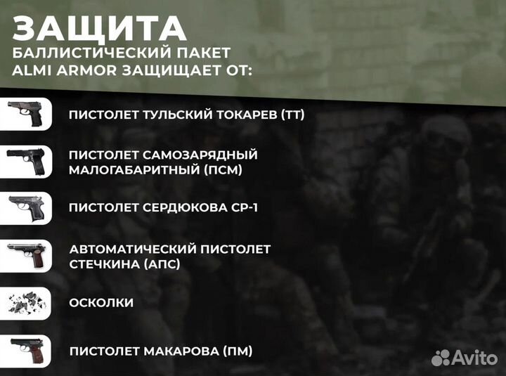 Баллистический пакет 15х20 см