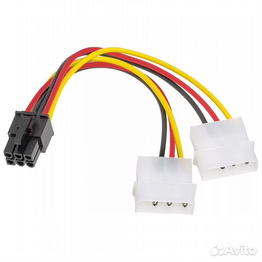 Переходник 2 Molex - 6 pin