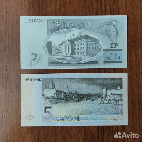 Банкноты Эстонии, Исландии, Польши, Болгарии