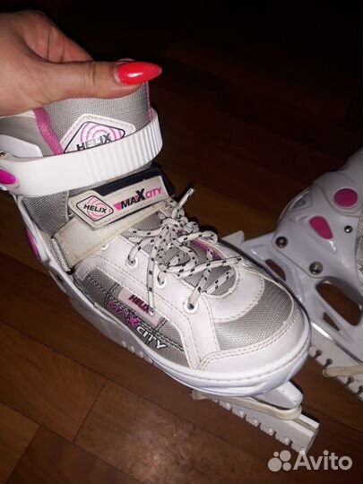 Коньки детские раздвижные 33 36