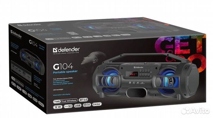 Колонка портативная Defender G104