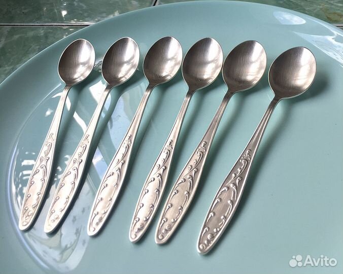 Мельхиоровые ложки СССР, Кольчугино 6 шт