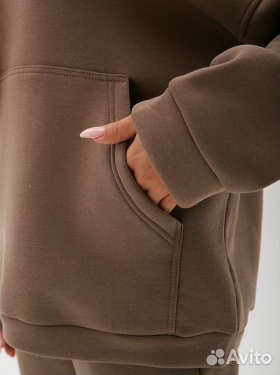 Спортивный костюм женский теплый оверсайз