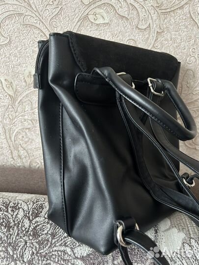 Рюкзак женский кожаный черный