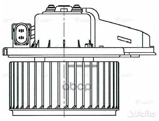 Мотор отопителя audi A6 -05 LFh 1850 luzar