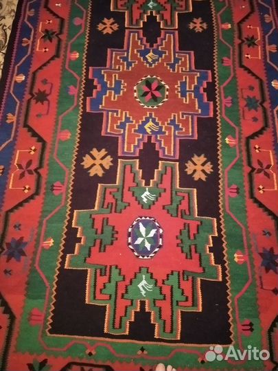 Сумах ковер старинный ручной работы 150 на 300 см