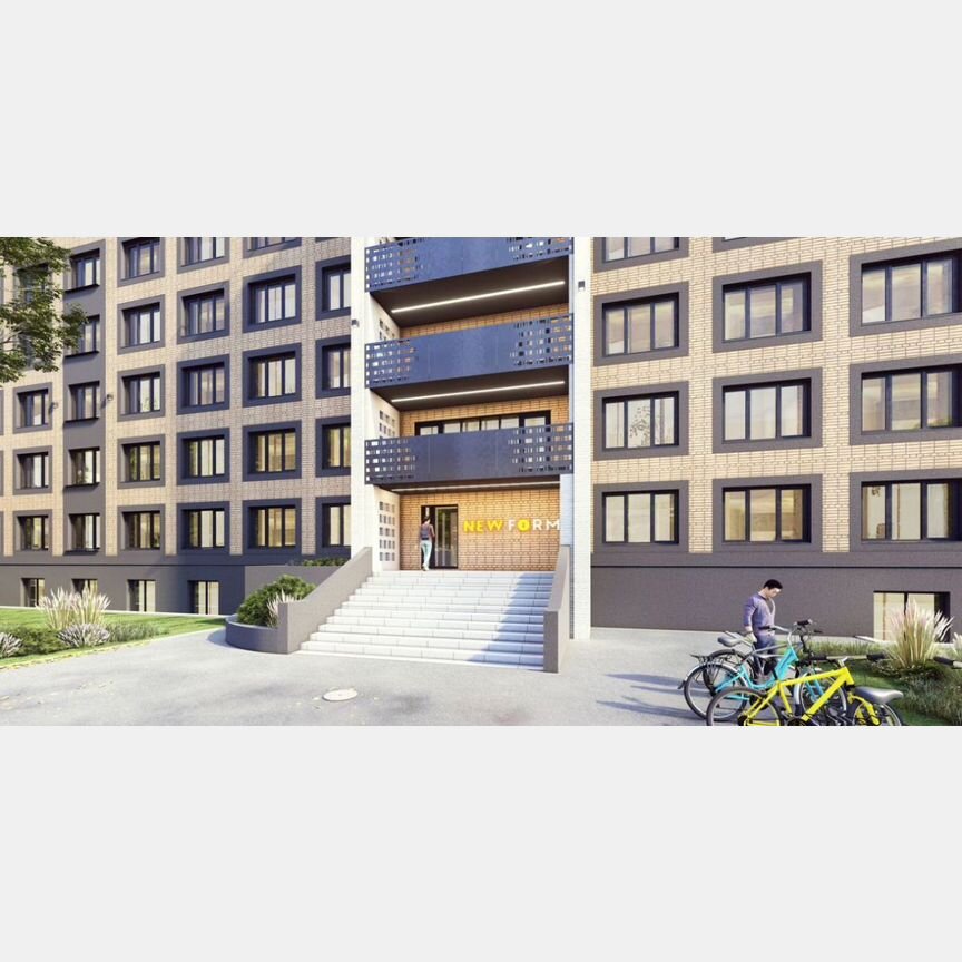 1-к. апартаменты, 34,1 м², 1/5 эт.