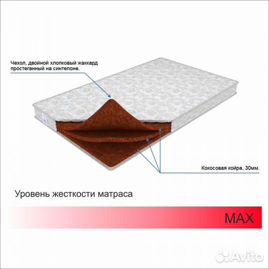 Матрас новый жесткий от производителя с доставкой