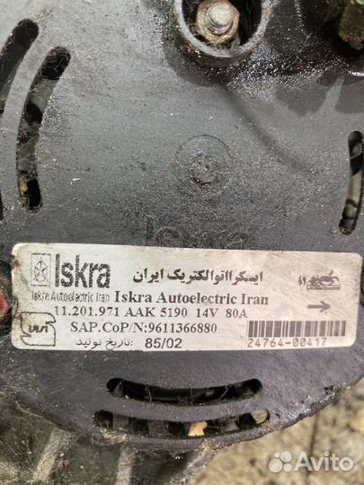 Генератор Iran Khodro Samand