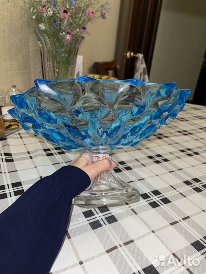 Ваза для фруктов богемия фруктовница