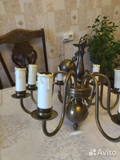 Люстра винтаж бронза