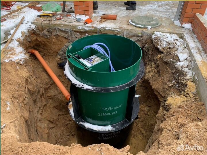 Септик без откачки от производителя + монтаж