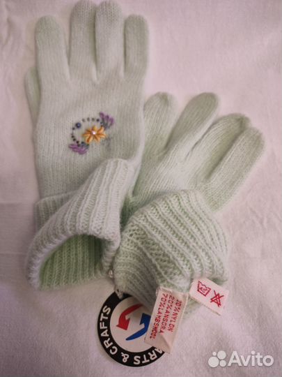 Перчатки женские вязанные