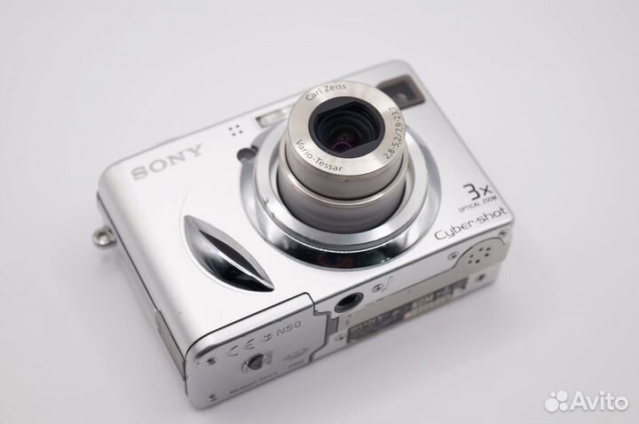 Винтажный фотоаппарат Sony CyberShot DSC W7 Серый