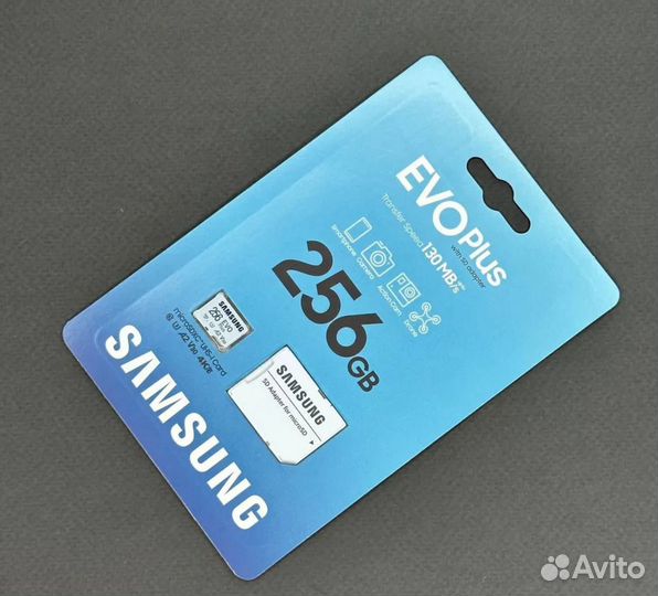 Карта памяти microSD Samsung EVO plus U3 V6 256гб