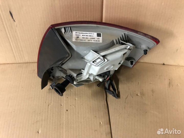 Фонарь задний левый audi A4 B7 avant (универсал)