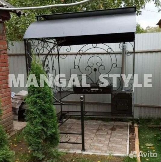 Мангал с печью