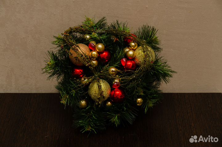 Новогоднее украшение. Ёлочная композиция