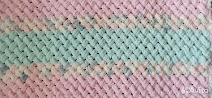 Плюшевый плед для новорождённых 80*85