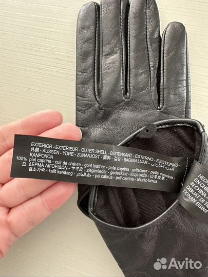 Перчатки кожаные Zara