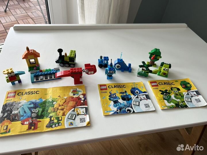 Lego Classic (+City), 7 наборов + ящик