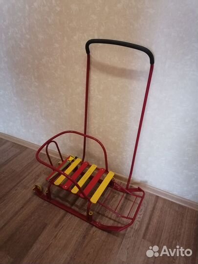 Детские санки с колесиками